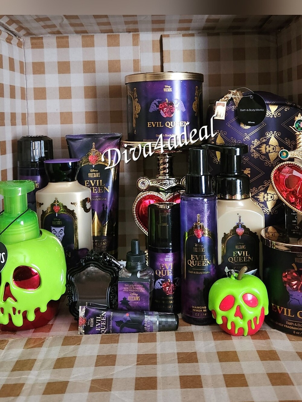 Bath & Body Works Disney Villains EVIL QUEEN 16PC Collection Set Bundle